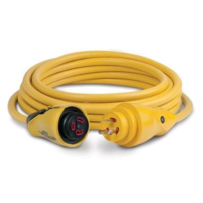 Marinco CS30-25 EEL Shore Power Cordset 30A 125V 25' Yellow - Boatyard Malaysia