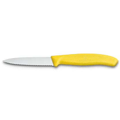 Swiss Classic Wavy Paring Knife Yellow 8cm boatyardmalaysia