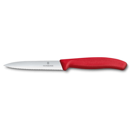 Swiss Classic Wavy Paring Knife Red 10CM boatyardmalaysia