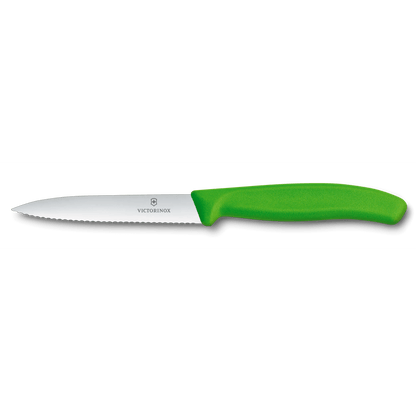 Swiss Classic Wavy Paring Knife Green 10cm boatyardmalaysia