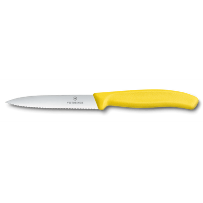 Swiss Classic Wavy Paring Knife Yellow 10cm boatyardmalaysia