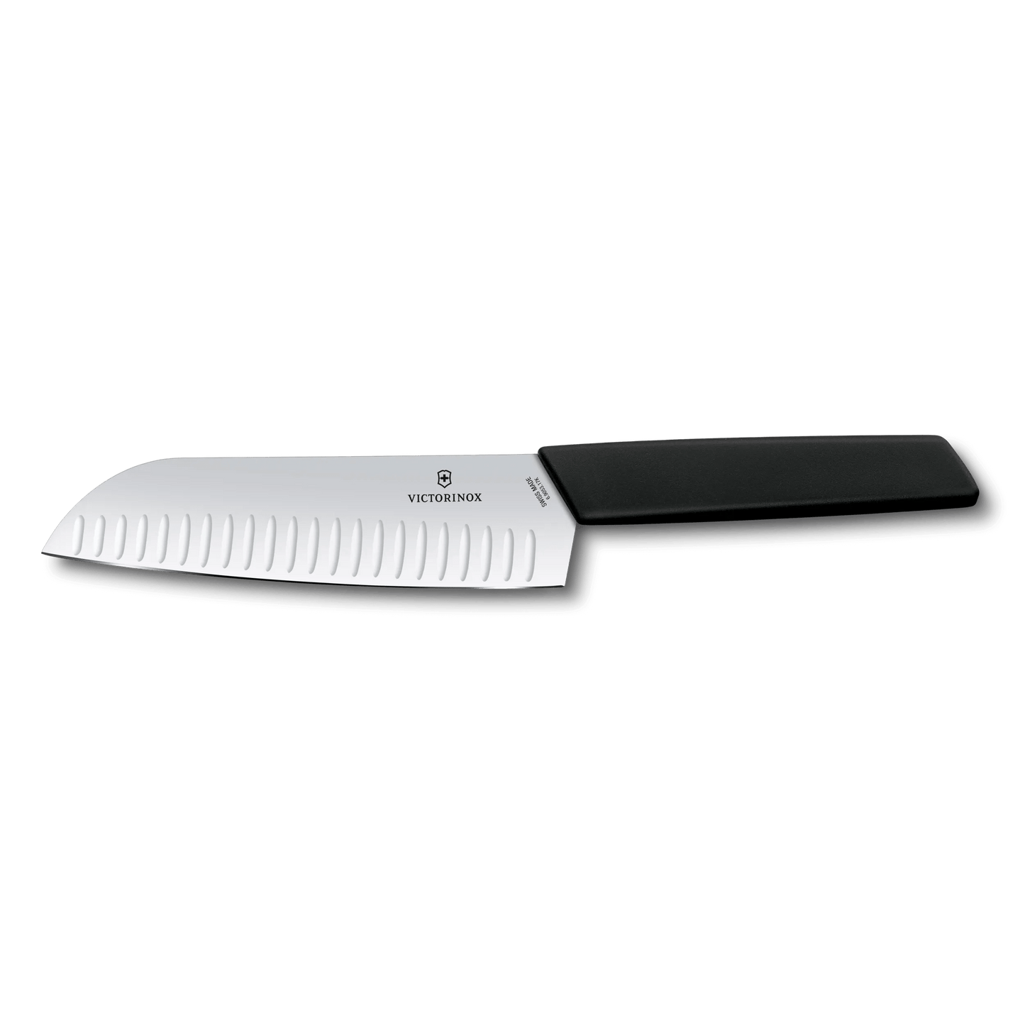 Swiss Modern Santoku Knife 17cm Black boatyardmalaysia