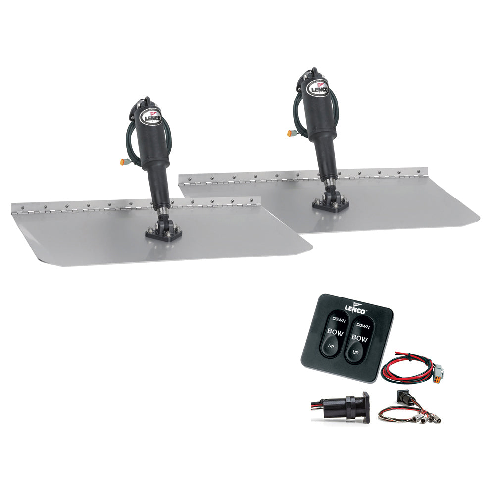 12" x 12" Standard Trim Tab Kit w/Standard Integrated Switch Kit - 12V boatyardmalaysia