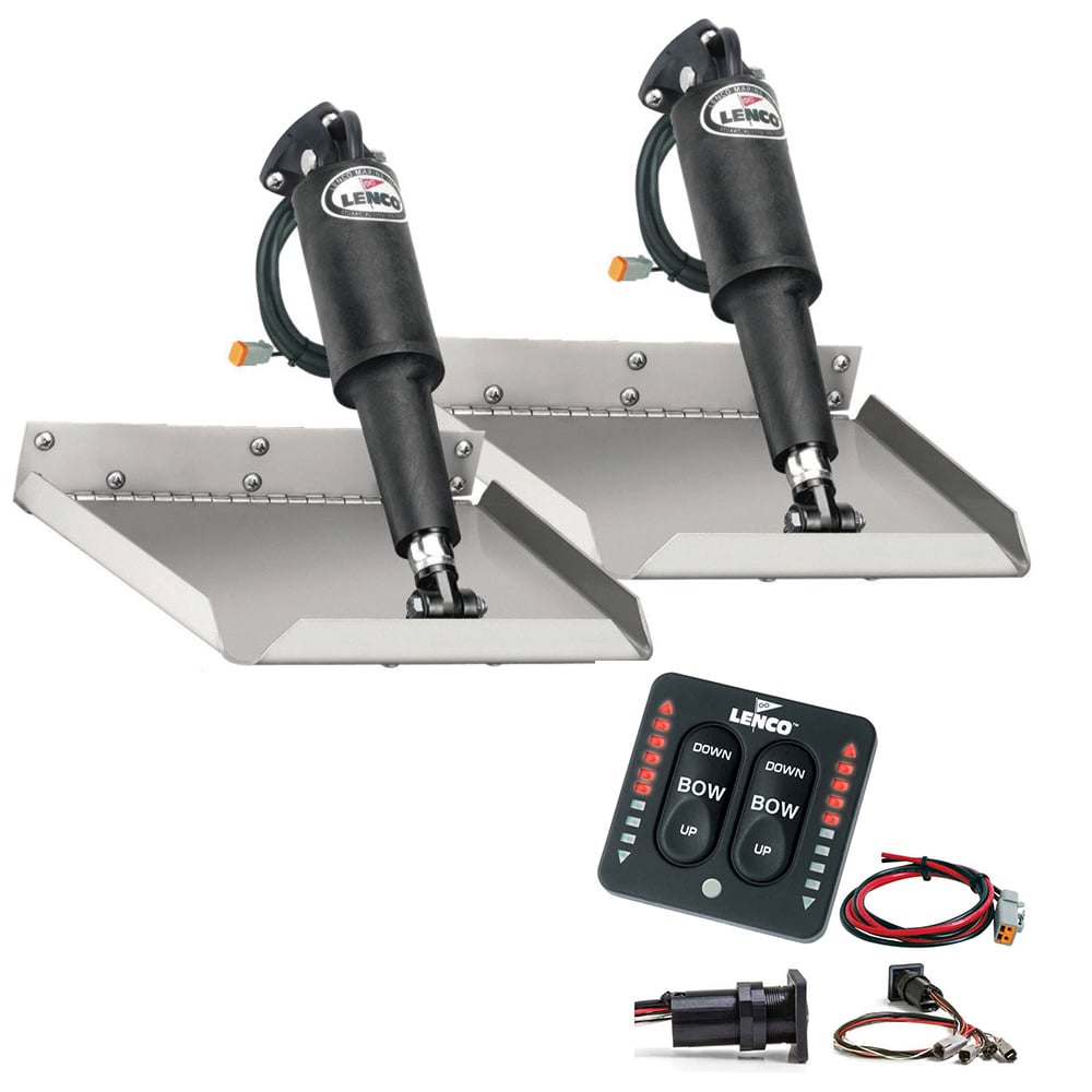 Lenco Marine 12"X18" EdgeMount Kit W/ Indicator Switch - Boatyard Malaysia