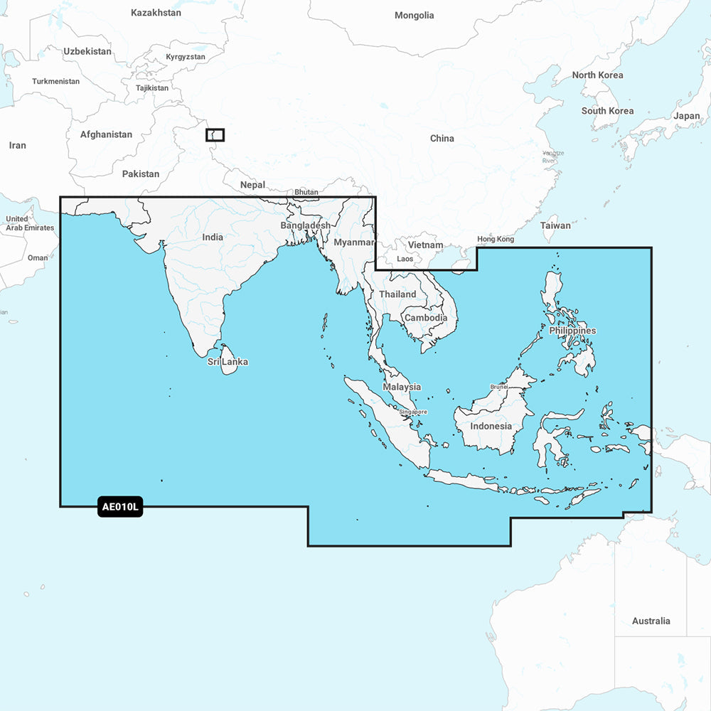 Navionics Vision+ NVAE010L - Indian Ocean & South China Sea - Marine Chart boatyardmalaysia