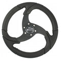 SCHMITT MARINE Folletto 14.2" Wheel - Black Polyurethane - 3/4" Tapered Shaft w/Black Center Cap - Boatyard Malaysia