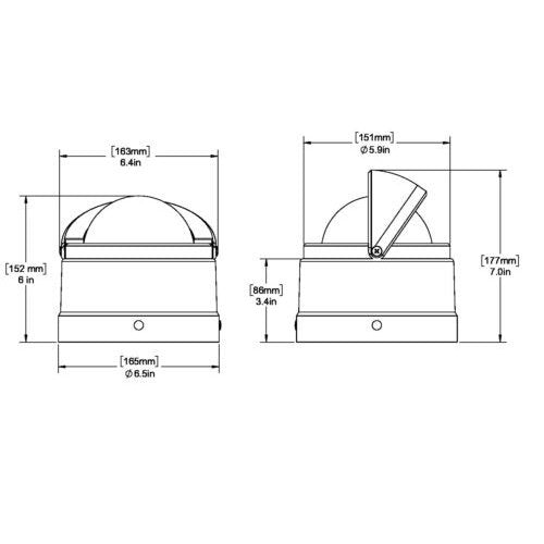 Ritchie B-200P Navigator Steel Boat Compass - Stainless Steel/Black - Boatyard Malaysia
