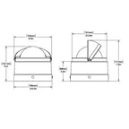 Ritchie B-200P Navigator Steel Boat Compass - Stainless Steel/Black - Boatyard Malaysia