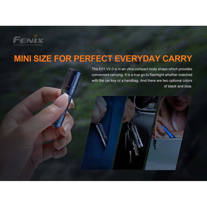 E01 V2.0 AAA Flashlight Blue boatyardmalaysia