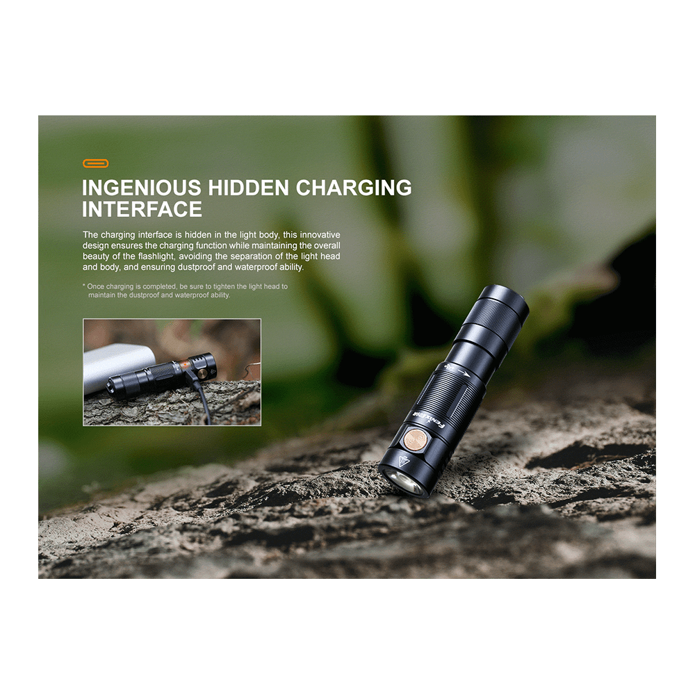 E09R Rechargeable EDC Flashlight boatyardmalaysia