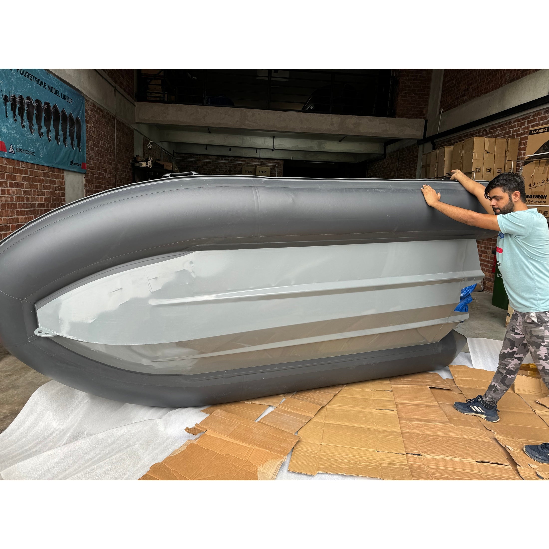 Delta AL360 Rigid Inflatable Boat - Red - Boatyard Malaysia