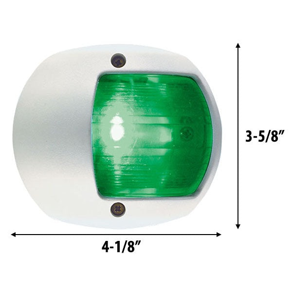 PERKO Led Side Light 12V Green W/ White Plastic boatyardmalaysia