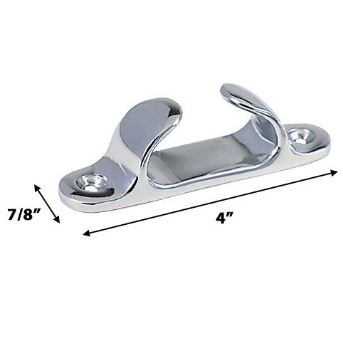 Perko PERKO 4" Straight Chocks Pair Chrome Plated Zinc - Boatyard Malaysia