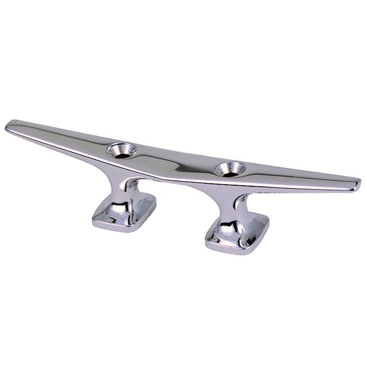 Perko PERKO 6.5" Open Base Cleat PR Through-Bolt CHRM Plated Zinc - Boatyard Malaysia