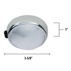 PERKO Surf MNT Led Dome Light W/ On/Off Chrome boatyardmalaysia