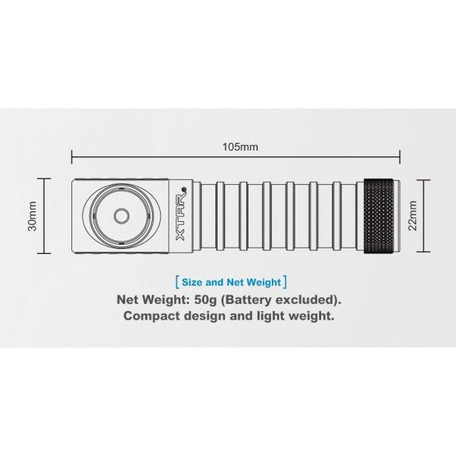 XTAR H3 COOL XM-L2 U3 HEADLAMP boatyardmalaysia