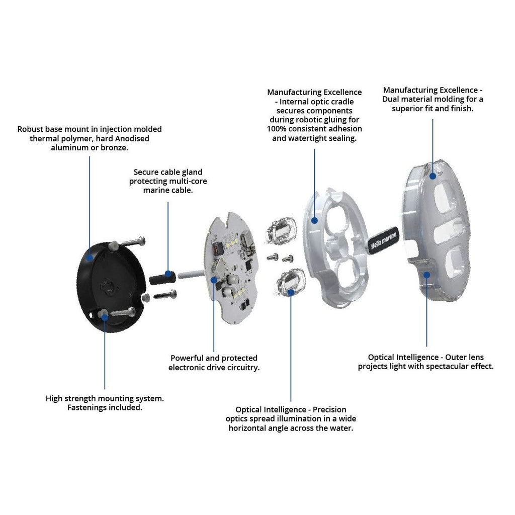 Hella Marine Apelo A2 Bronze RGB Underwater Light - Boatyard Malaysia
