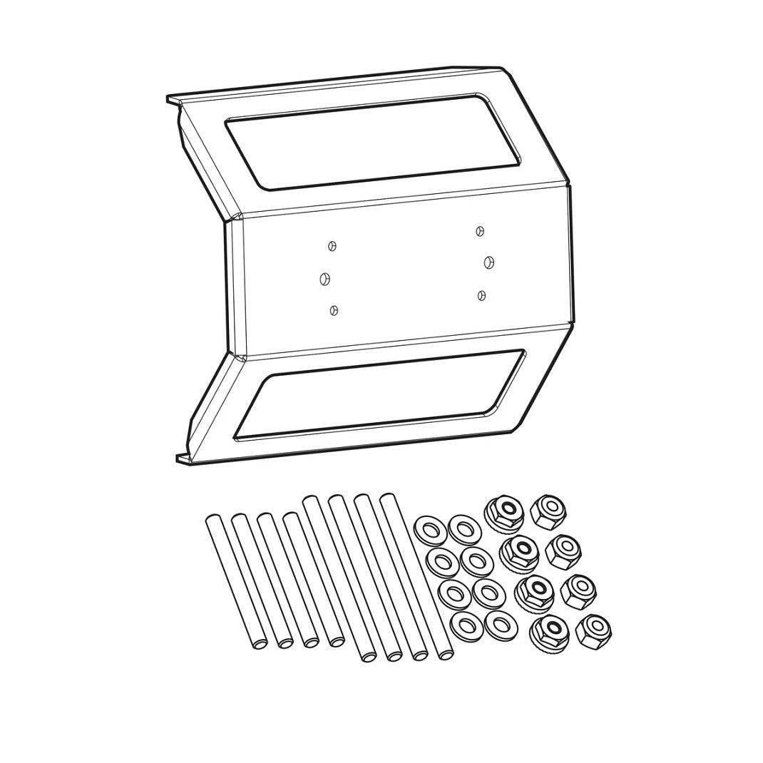 IDMK S12R - In-Dash Mounting Kit SOLIX 12 Models REINFORCED boatyardmalaysia