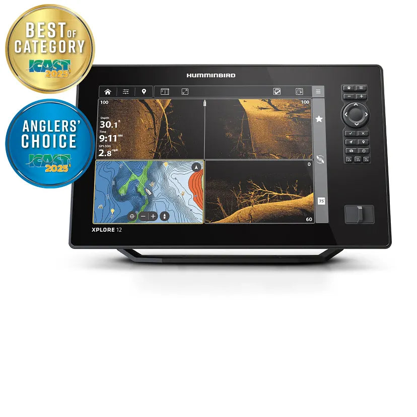 Humminbird HUMMINBIRD Xpolore 12 Cho Mega Live 2 Bundle - Boatyard Malaysia