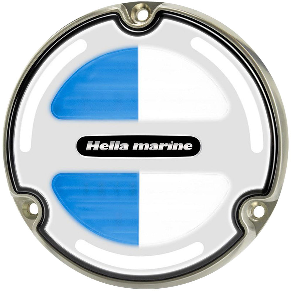 Hella Marine Apelo A3 White/Blue Underwater Light - Bronze - White Lens - Boatyard Malaysia