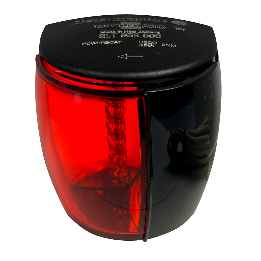 Hella Marine NaviLED PRO Port Navigation Lamp - Black - 2NM - Boatyard Malaysia