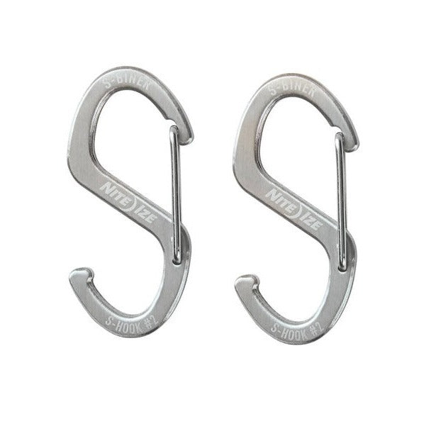 NITE IZE S-BINER HOOK 'N HOLD S-HOOK SMALL 2PC PACK SBHS-11-2R3 boatyardmalaysia