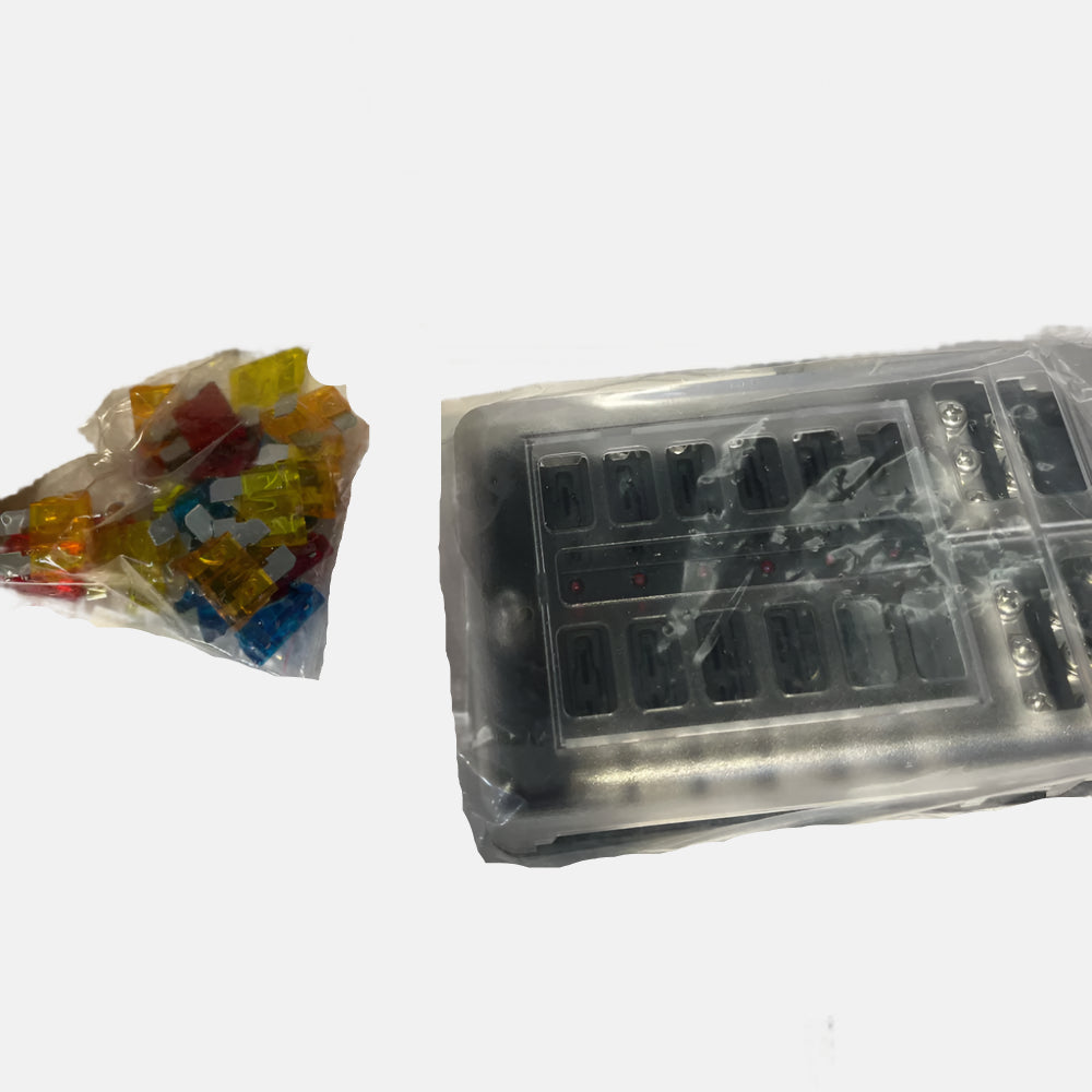 Boatyard Malaysia 12 Way Blade Fuse Terminal with Ground Terminal - Boatyard Malaysia