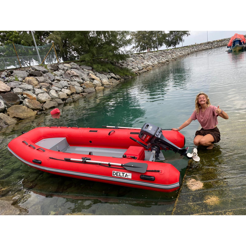 Delta AL360 Rigid Inflatable Boat - Red - Boatyard Malaysia