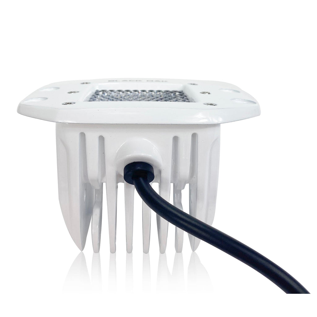 Black Oak 2" Flush Marine Diffused Pod 10W Cree White boatyardmalaysia
