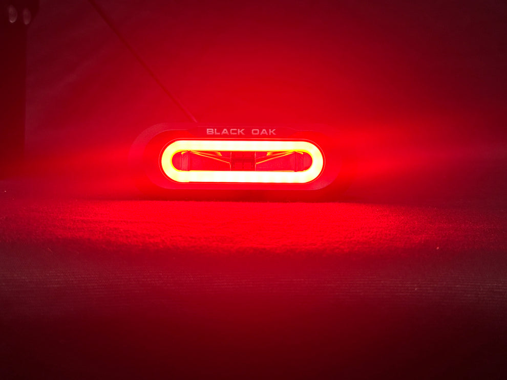 Black Oak Led Low Pro™ Marine Spreader Light Red Led - Bracket Mount - Boatyard Malaysia