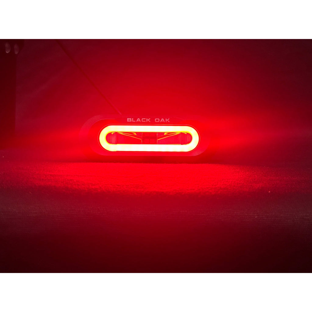 Black Oak Low Pro Flush Black Housing Red Led boatyardmalaysia