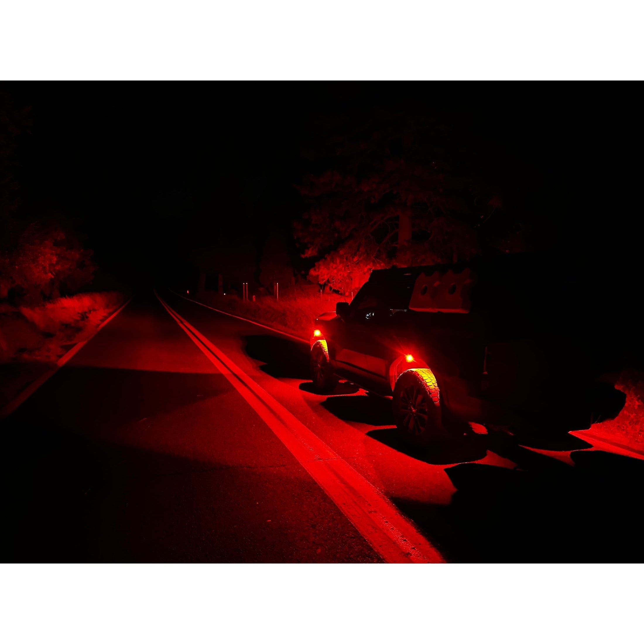 Black Oak 2" Predator Red Led Pod Light boatyardmalaysia