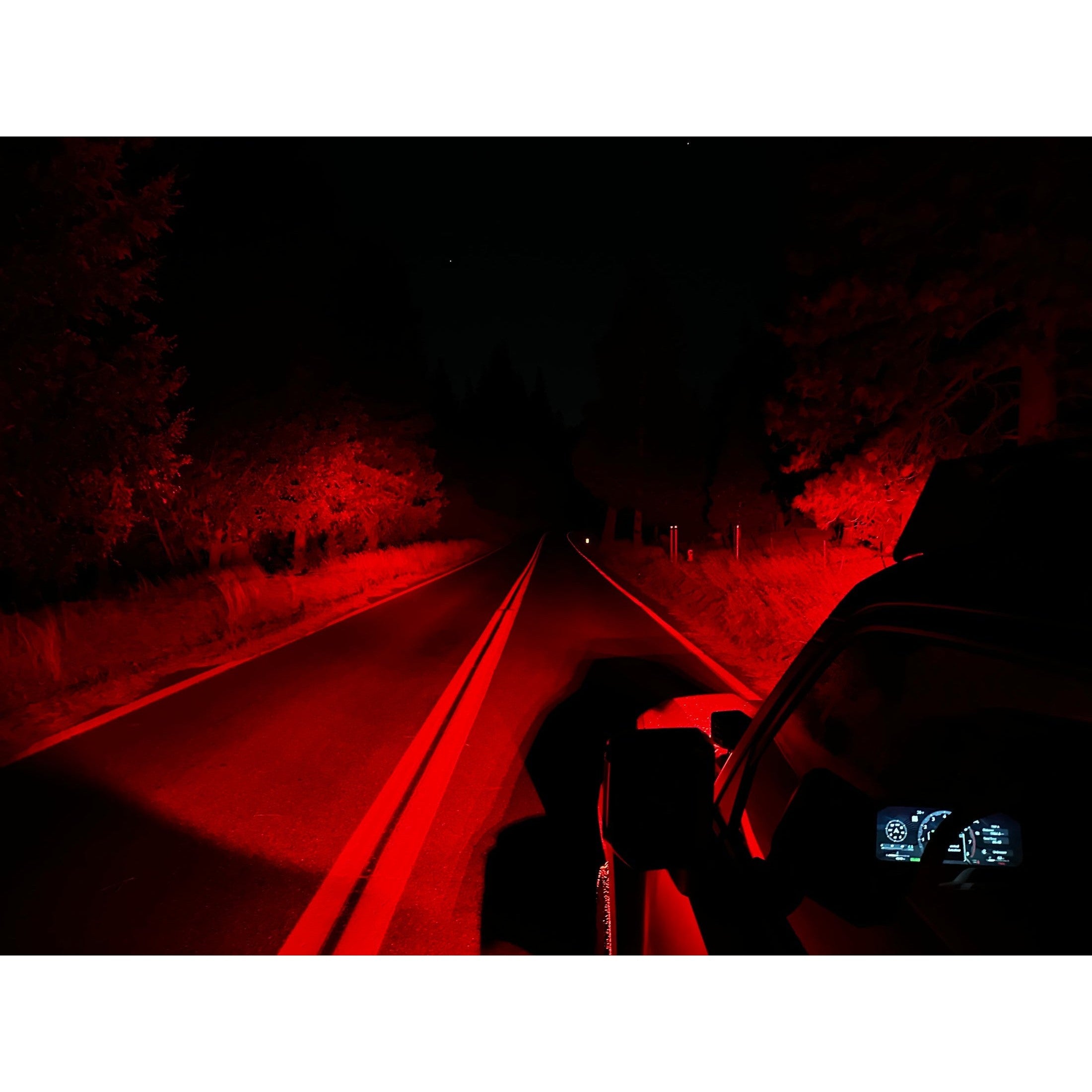 Black Oak 2" Predator Red Led Pod Light boatyardmalaysia