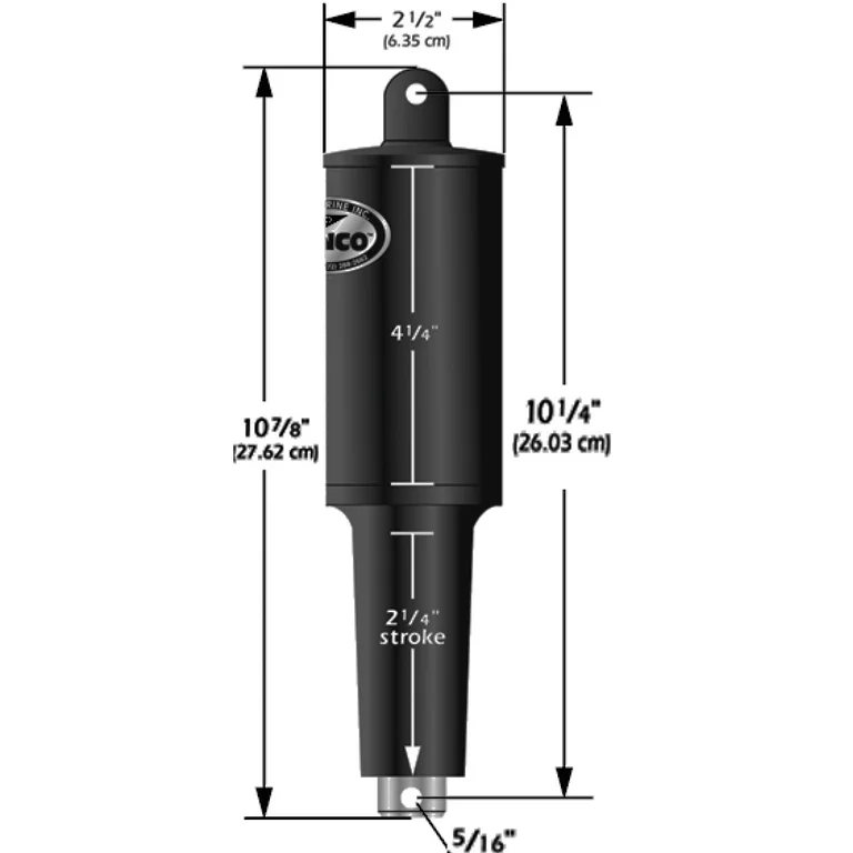 12V 1-1/4" Stroke 5 Lobe Actuator - 5/16" - 3/8" boatyardmalaysia