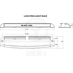 Black Oak Led Black Oak Low Pro Flood Black - Boatyard Malaysia