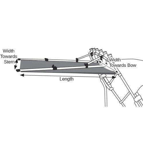 Oceansouth Rocket Launcher Bimini Top Extender - Boatyard Malaysia