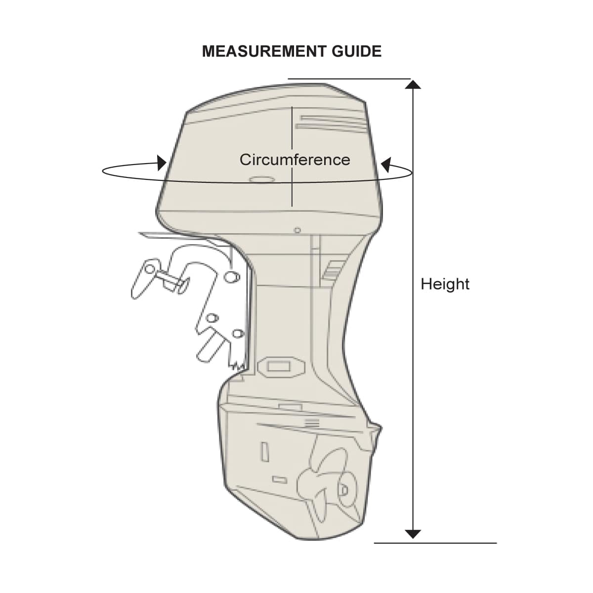 Oceansouth Universal Full Outboard Cover boatyardmalaysia