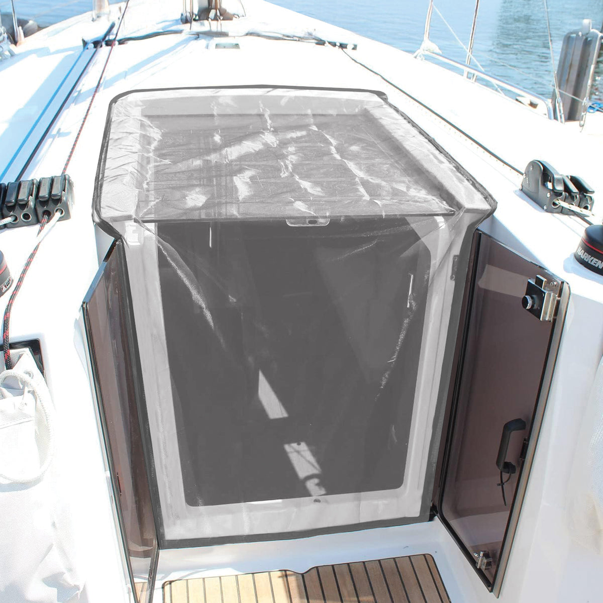 Boat Companionway Mosquito Net boatyardmalaysia