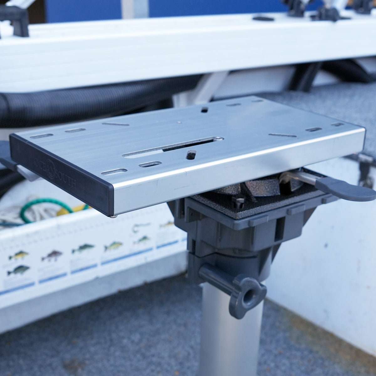 Oceansouth Pedestal Slider With Swivel Eight Position Lock - Boatyard Malaysia