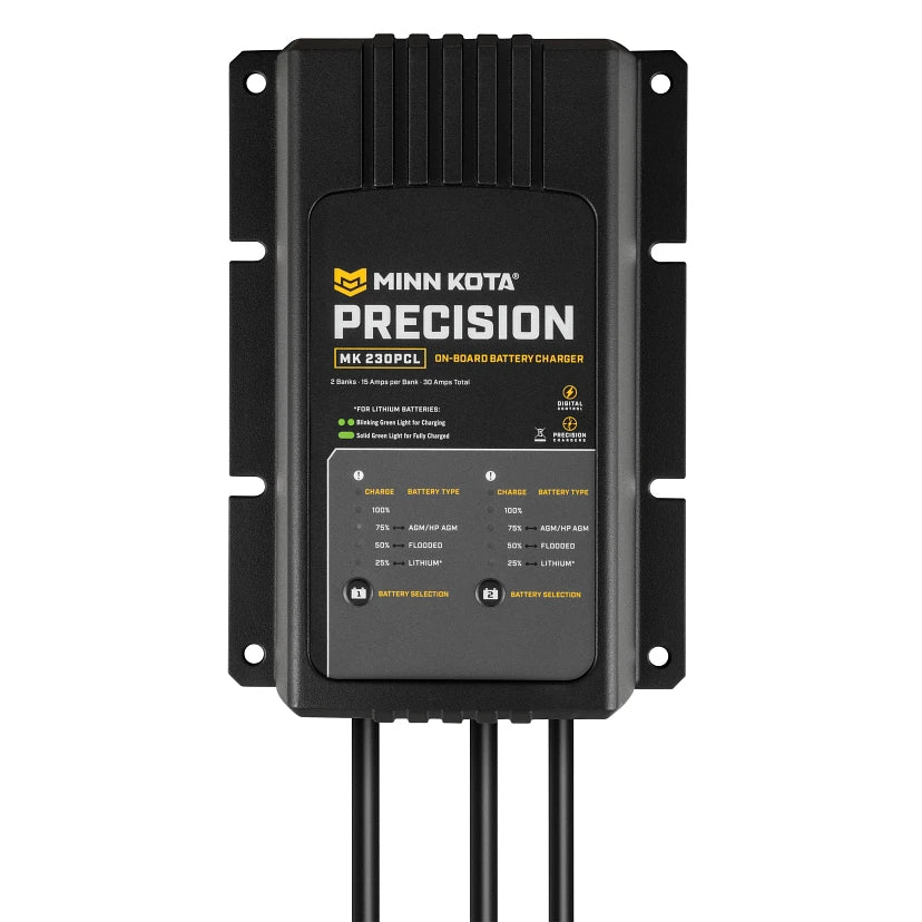 Minn Kota MINN KOTA MK-230 PCL 2 Bank 15 Amp Battery Charger - Boatyard Malaysia