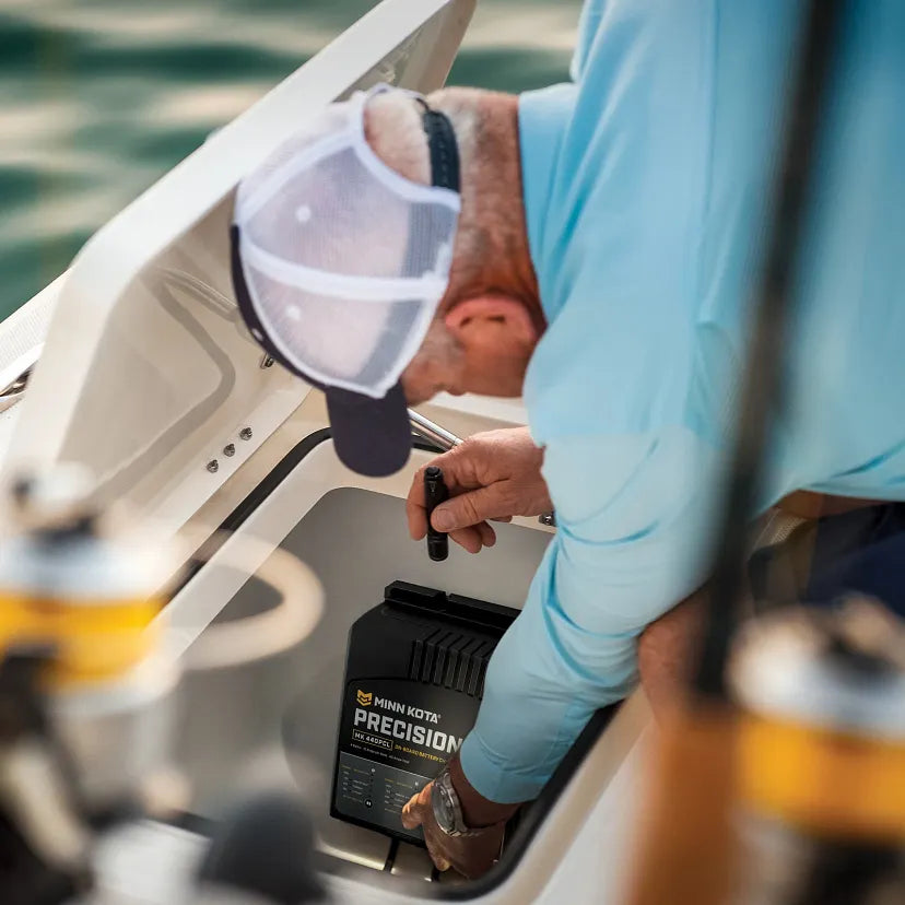 Minn Kota MINN KOTA MK-460 PCL 4 Bank 15 AMP Battery Charger - Boatyard Malaysia