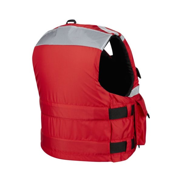 Mustang SAR Vest with SOLAS Reflective Tape Large Red boatyardmalaysia