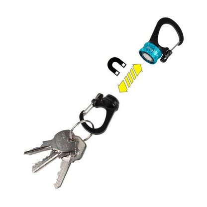 NITE IZE SLIDELOCK 360 MAGNETIC LOCKING DUAL-BINER BLUE MSBL-03-R7 boatyardmalaysia