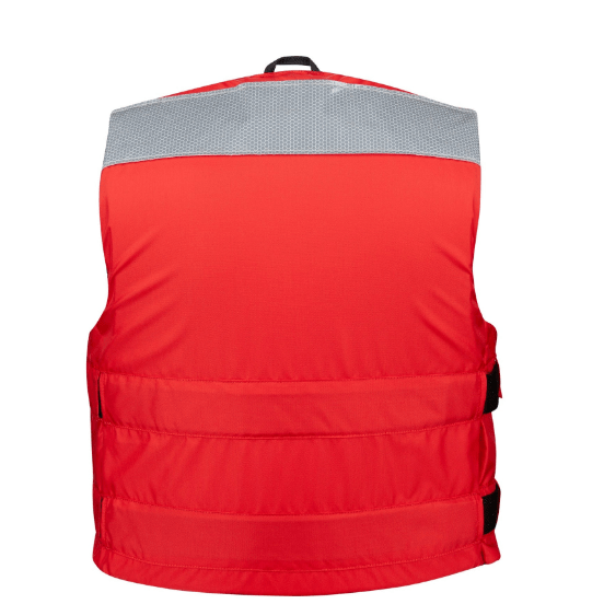 Mustang SAR Vest with SOLAS Reflective Tape Medium Red boatyardmalaysia