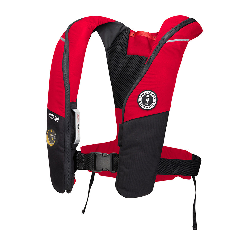 Mustang Survival Mustang Elite 190 Offshore Inflatable PFD - Red/Black - Boatyard Malaysia