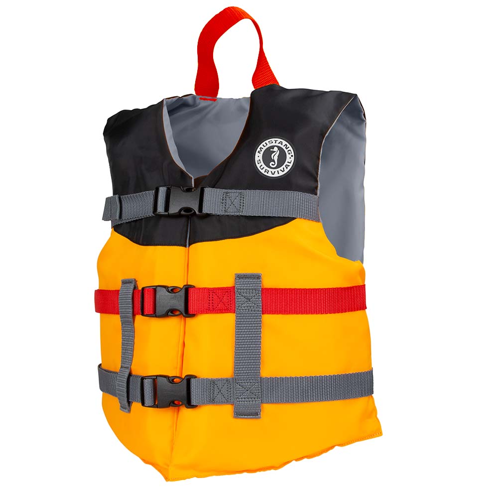 Mustang Survival Mustang Youth Livery Foam Vest - Mango/Black - Boatyard Malaysia