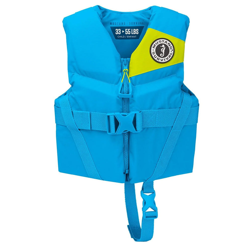 Mustang Survival Mustang Child Rev Foam Life Vest - Azure Blue - Boatyard Malaysia