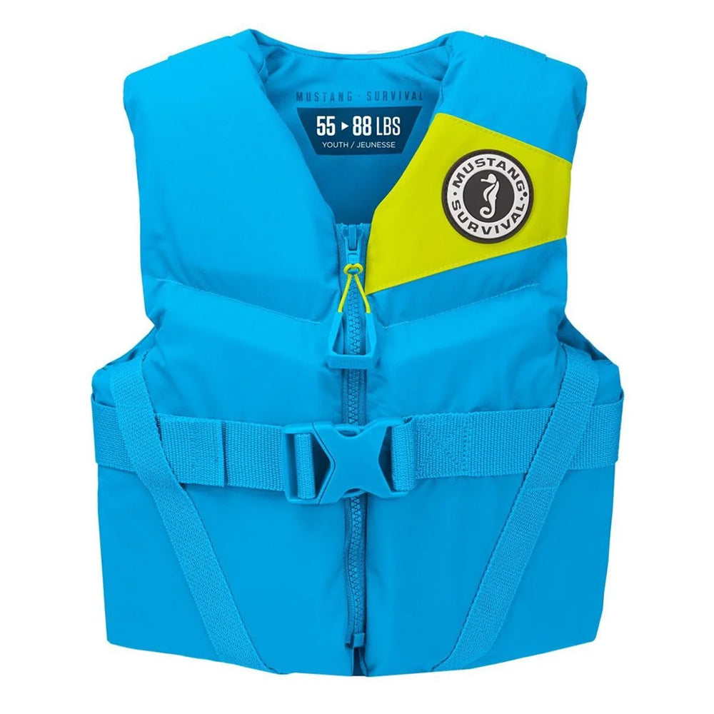 Mustang Survival Mustang Youth REV Foam Life Vest - Azure Blue - Boatyard Malaysia
