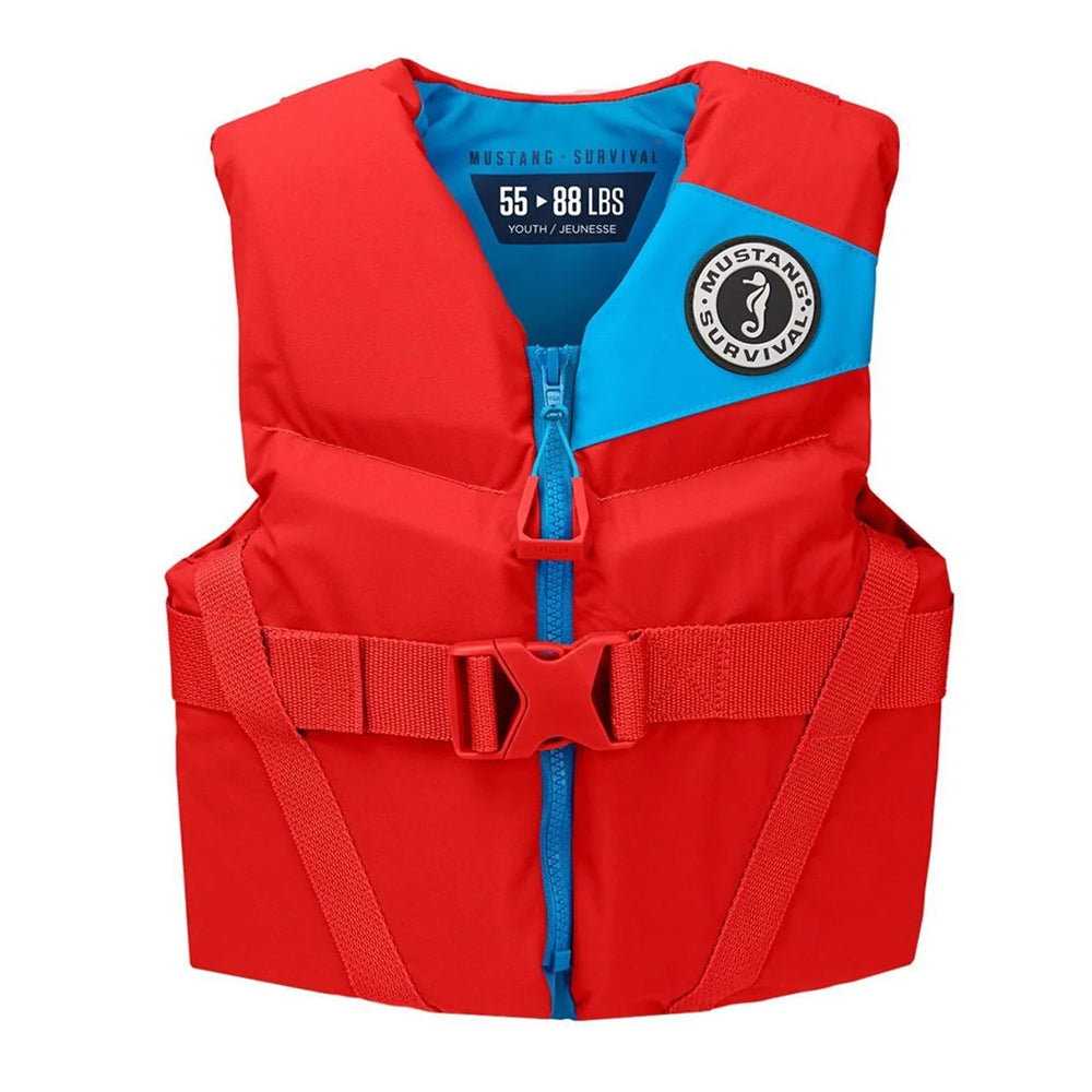 Mustang Survival Mustang Youth REV Foam Life Vest - Imperial Red - Boatyard Malaysia