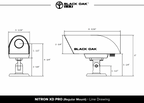 Black Oak Led Nitron XD Pro HDMI 4" Tall Base White - Boatyard Malaysia